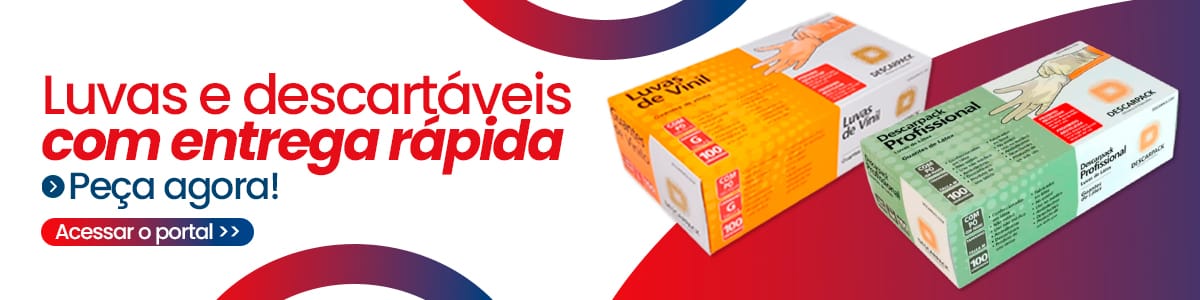 Luvas e descartáveis com entrega rápida Peça agora Acesse o portal